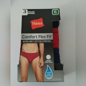 Hanes Comfort Flex Fit Men's Tagless Bikinis Size XL 3 Pairs nwot